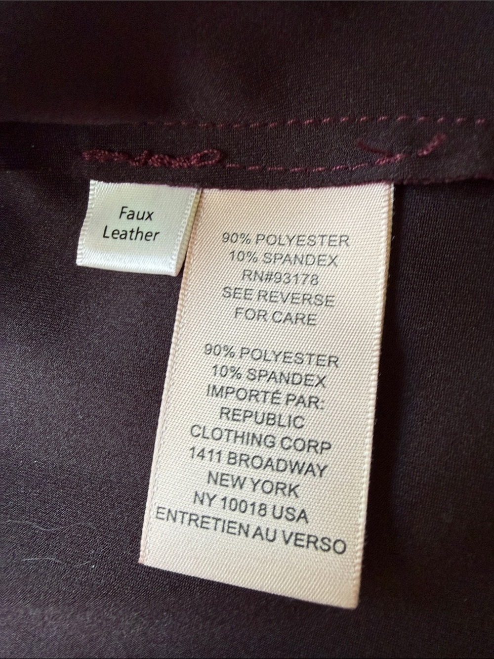 Philosophy Suede-Look Moto Jacket in Burgundy Red size L Chic Zip Detail Biker - Picture 14 of 16